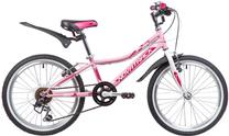 Vaikiškas dviratis, kalnų Novatrack Alice 20 20SH6V.ALICE.PN9, rožinė sp., 12", 20"