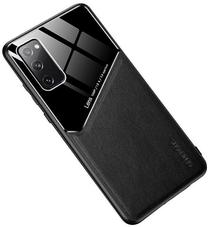 Telefona vāciņš Mocco Lens Leather Back Case, melna krās., Samsung
