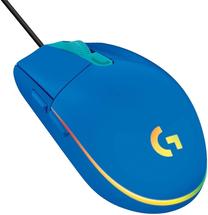 Vadu spēļu pele Logitech G203 Lightsync 910-005798, zila krās.