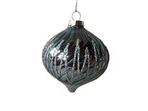 Eglītes rotājums Christmas Touch EBD341307, sudraba krās., 8 cm, stikls