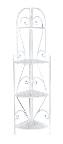 Pastatoma lentyna Home4you Greta, balta sp., 150 cm x 30 cm x 42 cm