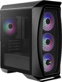 Kompiuterio korpusas AeroCool Aero One Mini Frost-G-BK-v1, juoda sp.
