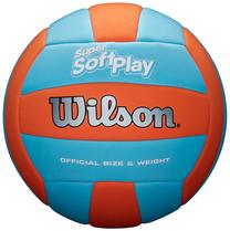 Волейбольный мяч Wilson Super Soft, синий цв./oранжевый цв.