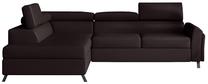 Kampinė sofa Kairos Soft 66, tamsiai ruda sp., kairinė, 197 x 265 cm x 95 cm