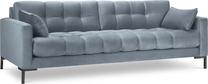 Sofa Micadoni Home Mamaia Velvet, žydra sp., 217 x 92 cm x 75 cm