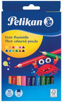 Krāsainie zīmuļi Pelikan, 12 gab.