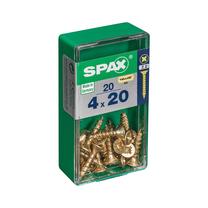 Koka skrūve, universāls Spax, 4 x 20 mm, dzeltena krās., 20 gab.