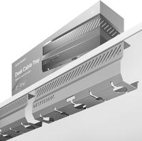 Держатель для кабеля Desktronic, 430 x 100 мм, серый цв.