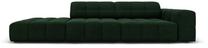 Sofa Micadoni Home Jennifer Velvet 3 Seats, tamsiai žalia sp., kairinė, 262 x 102 cm x 70 cm