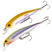 Vobleris Akara Best Minnow 100SP A211, 10 cm, 15 g, sidabro sp./geltona sp./violetinė sp.