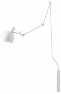 Valgusti seinale Aldex Aida 814C1, E27, 1 x 60 W, valge v. / valge v.