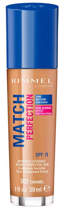 Šķidrā grima bāze Rimmel London, karameles krās., 502