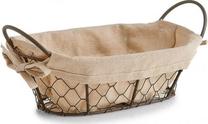 Pintinė duonai Zeller Countrystyle, tekstilė/metalas, 26 cm x 17 cm, ruda sp./juoda sp.