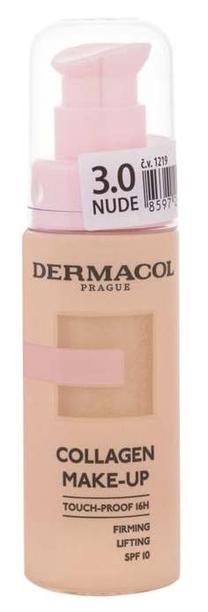 Veido kosmetika Dermacol Collagen Make-Up, šviesiai ruda sp., 3.0 nude, 20 ml