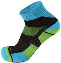 Sporta zeķes Mico Argento Running Light, zila krās./melna krās./zaļa krās., 41-43