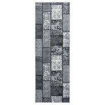 Ковровая дорожка VLX Runner BCF Block Pattern, серый цв., 200 см x 80 см