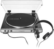 Patefonas Audio-Technica AT-LP60XHP Black/Silver, sidabro sp./juoda sp.