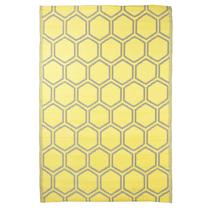 Kilimas lauko terasoms VLX Esschert Design Outdoor 433914, geltona sp., 182 cm x 122 cm
