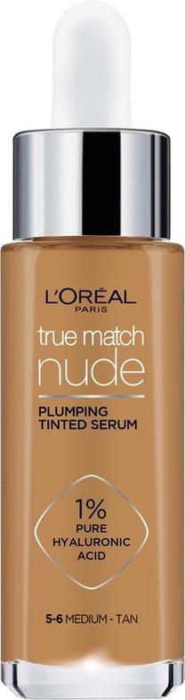 Skystas makiažo pagrindas L’Oréal Paris True Match Nude, 5-6 medium tan, 30 ml