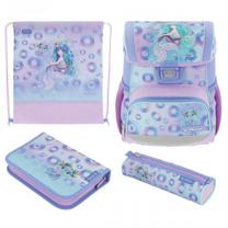 Mokyklinė kuprinė Herlitz Loop Plus Mystic Mermaid, rožinė sp./violetinė sp., 22 cm x 31 cm x 37 cm