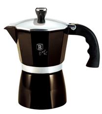Moka kavinukas Berlinger Haus Metallic Line Shiny Black Edition BH/6941, 0.15 l, juoda sp.