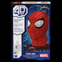 4D dėlionė Spin Master Spiderman 6069842, 16 cm x 16 cm, 82 vnt., raudona sp.