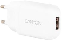 Telefono įkroviklis Canyon, USB/AC/DC, balta sp.