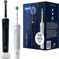Электрическая зубная щетка Braun Oral-B Vitality Pro Duo, белый цв./черный цв.