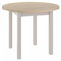 Valgomojo stalas Adam, rudas/baltas, 80 cm x 80 cm x 76 cm