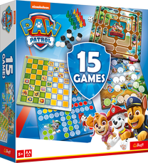 Набор настольных игр Trefl Paw Patrol 15in1, многоцветный, EN