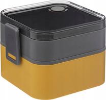 Konteiners pārtikai 5five Simply Smart, 1.5 l, 14.2 cm x 11.6 cm, dzeltena krās./pelēka krās.