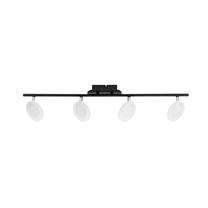 Lampa griesti Domoletti Plate LED16019A-4TU, LED, 3000 °K, 4 x 3.5 W, melna krās. / melna krās.