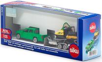 Игрушечный внедорожник с лодкой Siku, 1:55, черный цв.