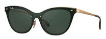 Sporta saulesbrilles Ray-Ban Blaze Cat Eye RB3580N 043/71, 43 mm, zelta krās./melna krās./zaļa krās.