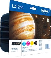 Tintes printera kasetne Brother LC1240, zila krās./melna krās./dzeltena krās.