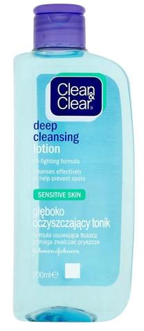 Attīrošs sejas losjons Clean & Clear Deep cleansing, 200 ml