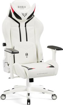 Игровой стул Diablo Chairs X-Ray 2.0, 52 x 54 x 125 - 135 см, белый цв./черный цв.
