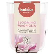 Žvakė, aromatinė Bolsius Blooming Magnolia, 45 h, rožinė sp.
