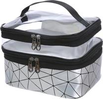 Kosmētikas soma ATL DA110B, 22 cm x 14.5 cm, sudraba krās.