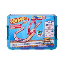 Автомобильная трасса Mattel Hot Wheels Track Builder Flame Stunt Pack HMC04, многоцветный
