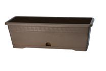 Balkoninis vazonas Plasticotto, plastikinis, 40 cm x 15 cm, Ø 40 cm, ruda sp.