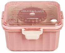 Toidukarp Homla Poppie 896038, 2.15 l, 17.5 cm x 17.5 cm, roosa v.
