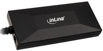 Centrmezgli InLine 35398 USB Type A Male, USB Type-C, 0.09 m, melna krās.