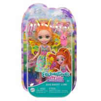 Кукла Mattel Enchantimals Main Street Belisse Butterfly & Dart HKN12, 15 см, многоцветный