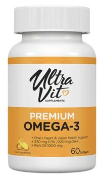 Kapsulės UltraVit Omega-3 9935877, 60 vnt.