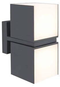 Õue seinavalgusti Lutec Cuba, 24.4W, LED, IP54, tumehall v., 10 cm x 21.3 cm