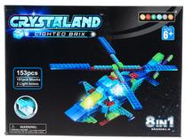 Konstruktorius Crystaland Helicopt With Light, 153 vnt.
