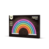 Dekoracija Forever Light Rainbow FLNE14X su LED apšvietimu, 16 cm, 30 cm, įvairių spalvų