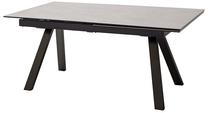 Valgomojo stalas išskleidžiamas MC Akcent Tobago, juoda sp./pilka sp., 180 - 260 cm x 95 cm x 77 cm