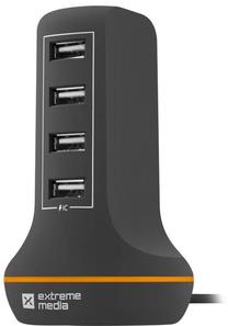 Automobilinis įkroviklis Natec, 4 x USB